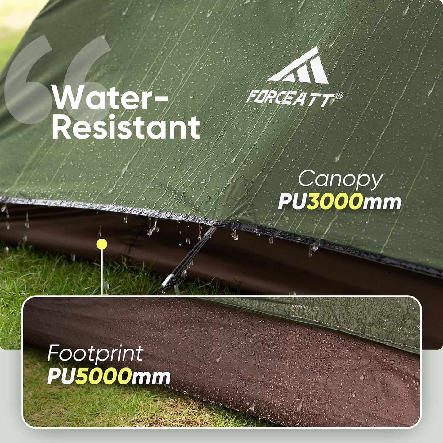 Tienda campaña 2-4 pers impermeable resistente viento