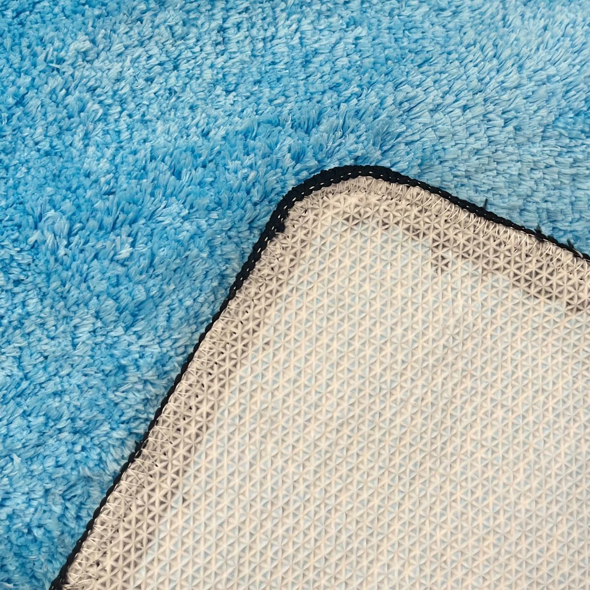 Alfombra copetuda ligera dormitorio sala arcoíris 43.3x13"