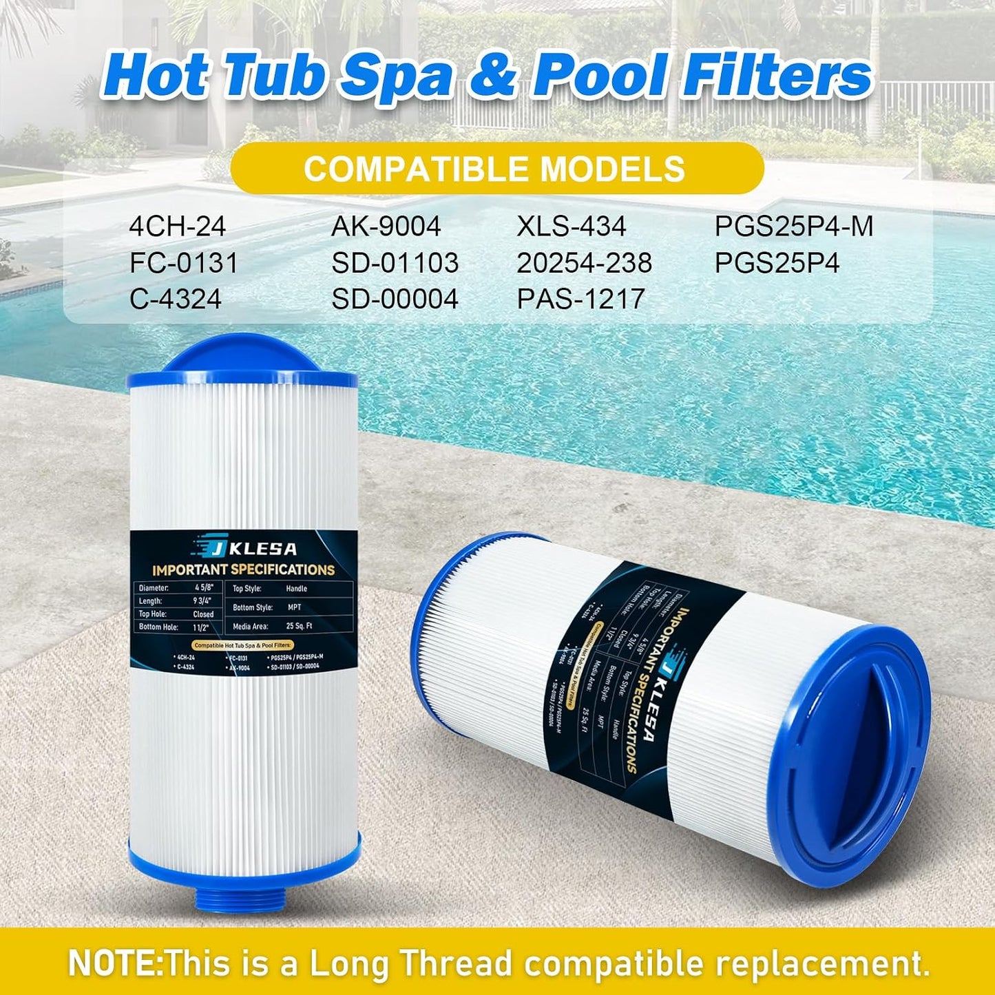Filtro spa comp. Unicel 4CH-24 Pleatco PGS25P4 Filbur