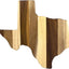 Tabla servir cortar Rock & Branch diseño Texas arte pared