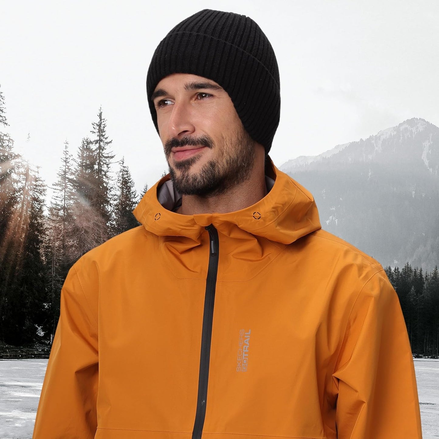 Gorro polar elástico con orejeras para hombre y mujer