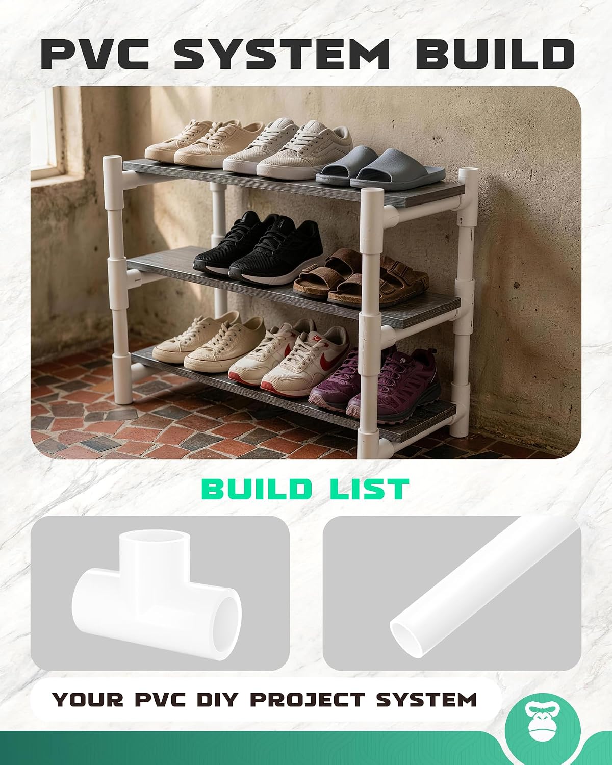 Pack 10 accesorios PVC 1pulg SCH40 enchufe T blanco