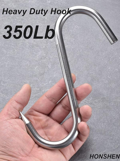 Ganchos carne acero inox 8" set 6