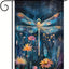 Bandera jardín libélula 12x18" doble cara rústica