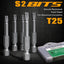 Set 10 puntas magnéticas Torx T25 acero S2 2pulg vástago 1/4pulg