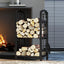 Estante troncos chimenea 5 Pzas con 4 Herramientas
