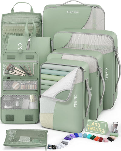 Set 8 Cubos Embalaje Viaje Organiz. Maleta Zapatos Bolsa Aseo