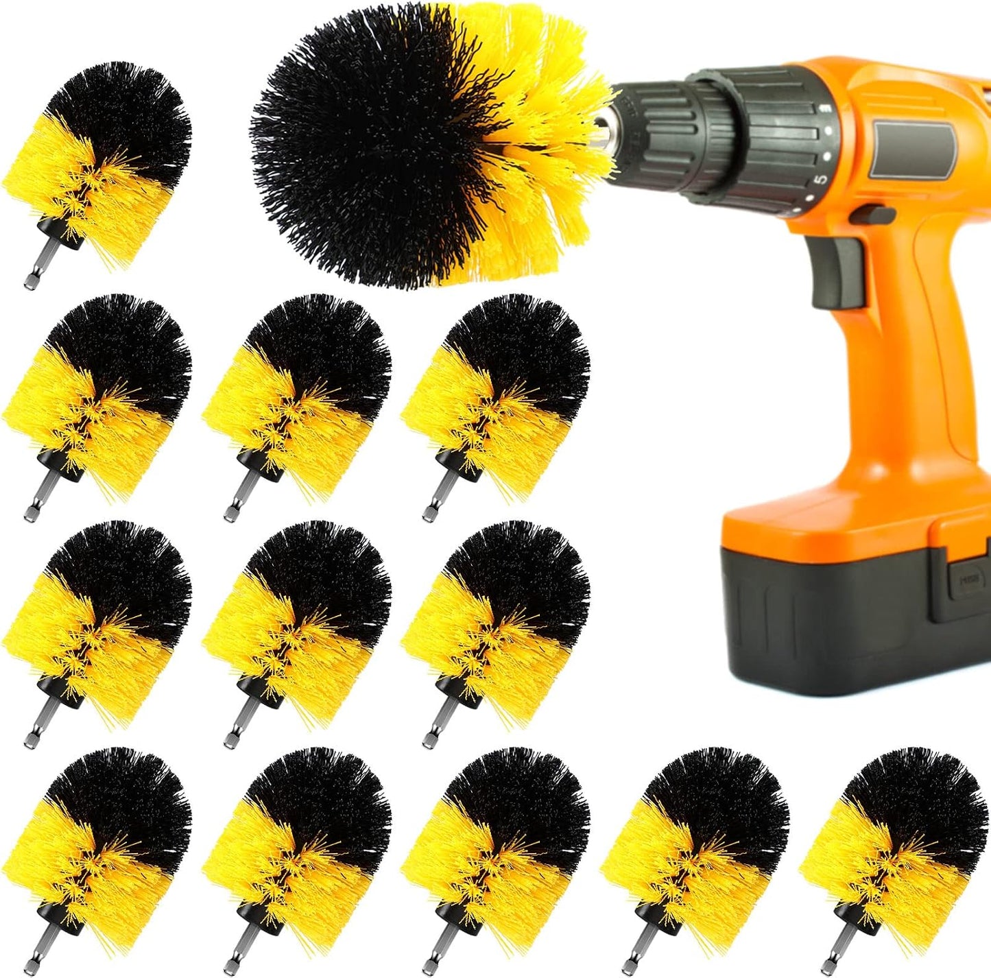 Cepillo taladro nailon multiusos baño cocina 12 pzas