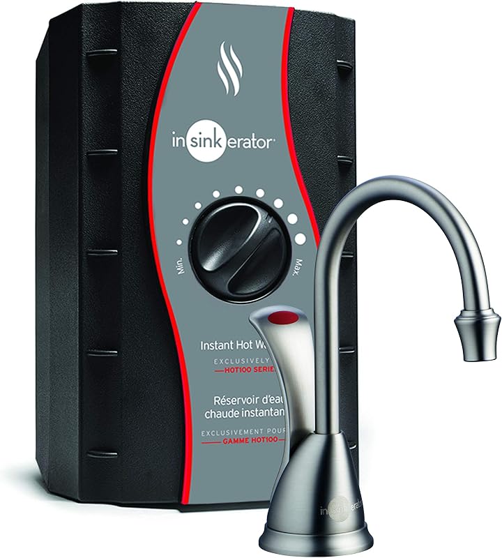 Sistema dispensador agua caliente acero inox níquel satinado