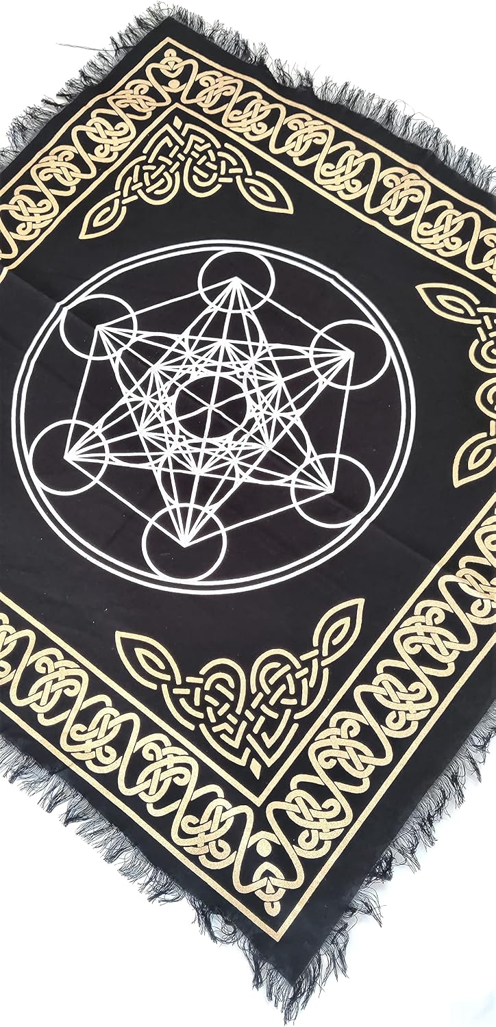 Mantel altar brujería tarot cuadrado 18x18pulg