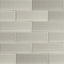 Azulejo cerámica brillante 4x12" baño cocina decorativo