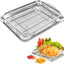 Cesta freidora aire 15x11pulg acero inox 50 pzas papel pergamino