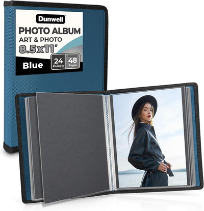 Carpeta arte 8.5x11pulg azul 24 bolsillos 48 paginas