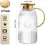Jarra vidrio 2 litros set 2 vintage café té