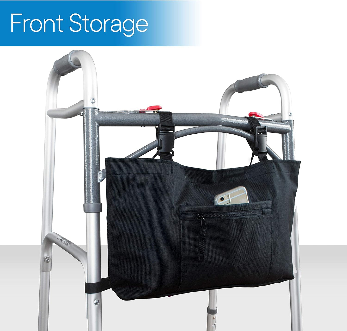 Bolsa andador con enfriador térmico ajustable negro
