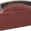 Bandas lijado 3x21pulg 80granos paquete 10 para madera metal
