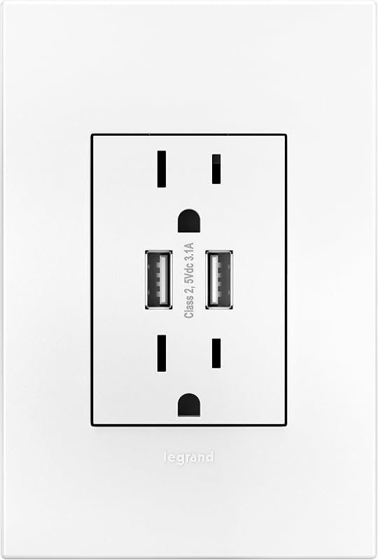 Toma múltiple USB dual acabado blanco