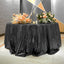 Mantel redondo lentejuelas 108pulg negro purpurina para fiestas