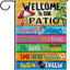 Bandera decorativa verano welcome patio hogar fiesta