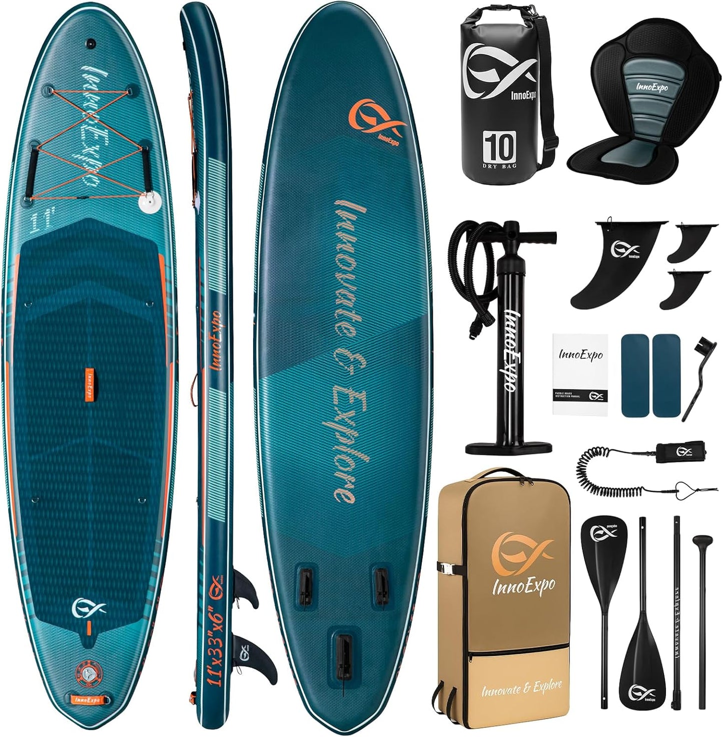 Tabla inflable SUP 11 pies antiderrap jovenes adultos