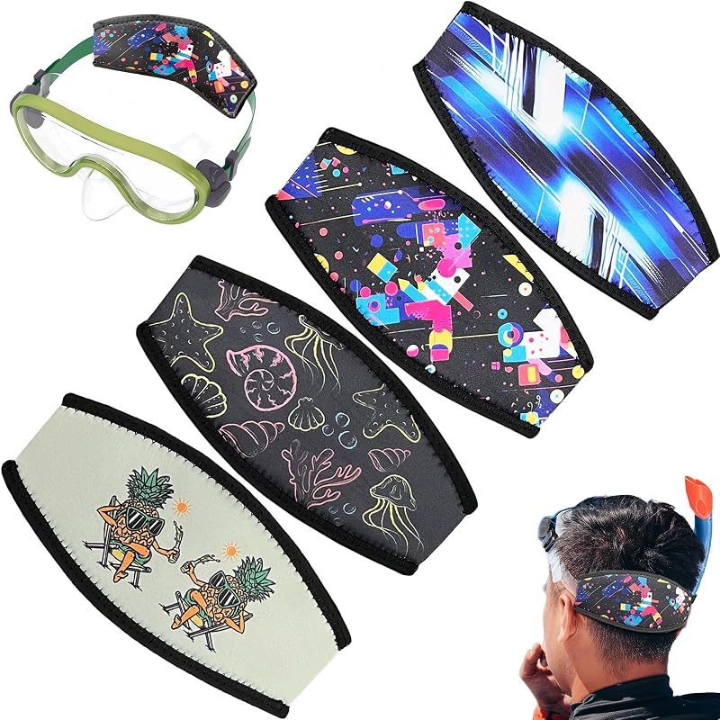 4 Correas Neopreno para Máscara Buceo Hombre Mujer