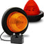 2 Pzas Luces LED Redondas 2" Ámbar/Rojo IP67 Barco