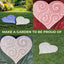 Moldes cemento corazón pavimento decorativo jardín