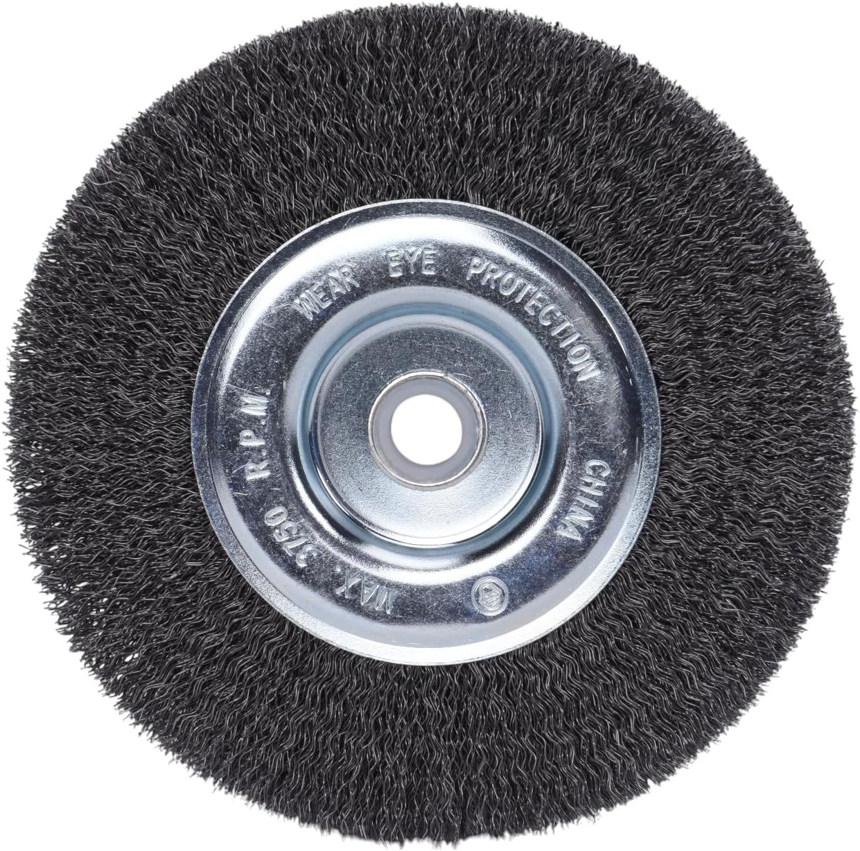 Rueda alambre rizada 6pulg eje 1/2-5/8 3750RPM