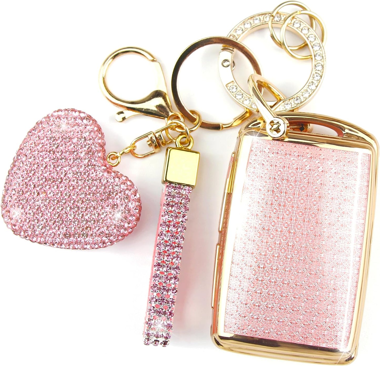 Funda llavero con llave diamante para Mazda 3 CX-5 3 botones