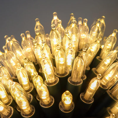 2 Luces Navidad Exteriores 50 LED 16ft Impermeables