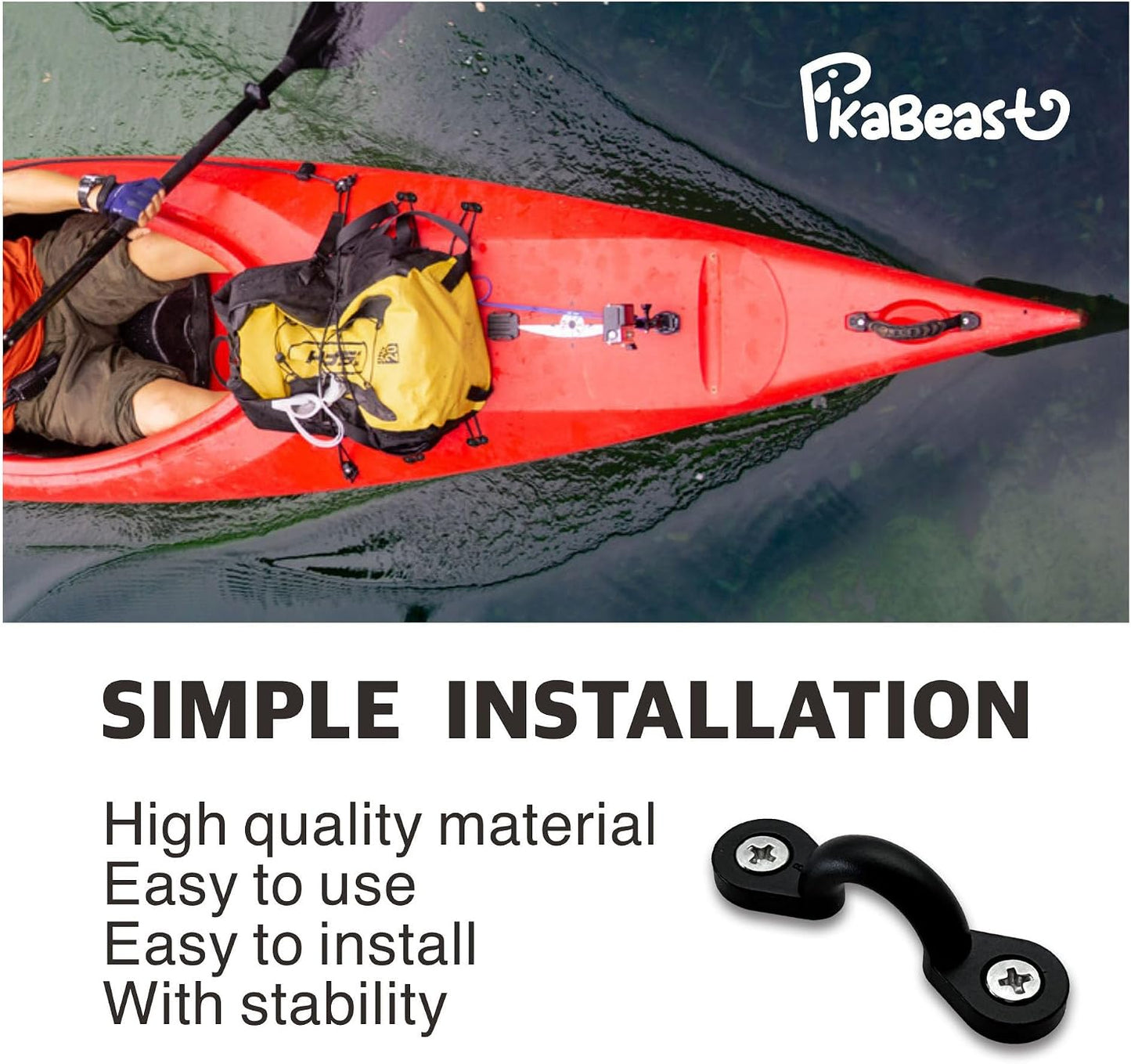 Kit almohadillas kayak 10/20 pzas nailon acero inox