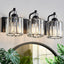 Lámpara baño 3 luces moderna e26 cristal vintage