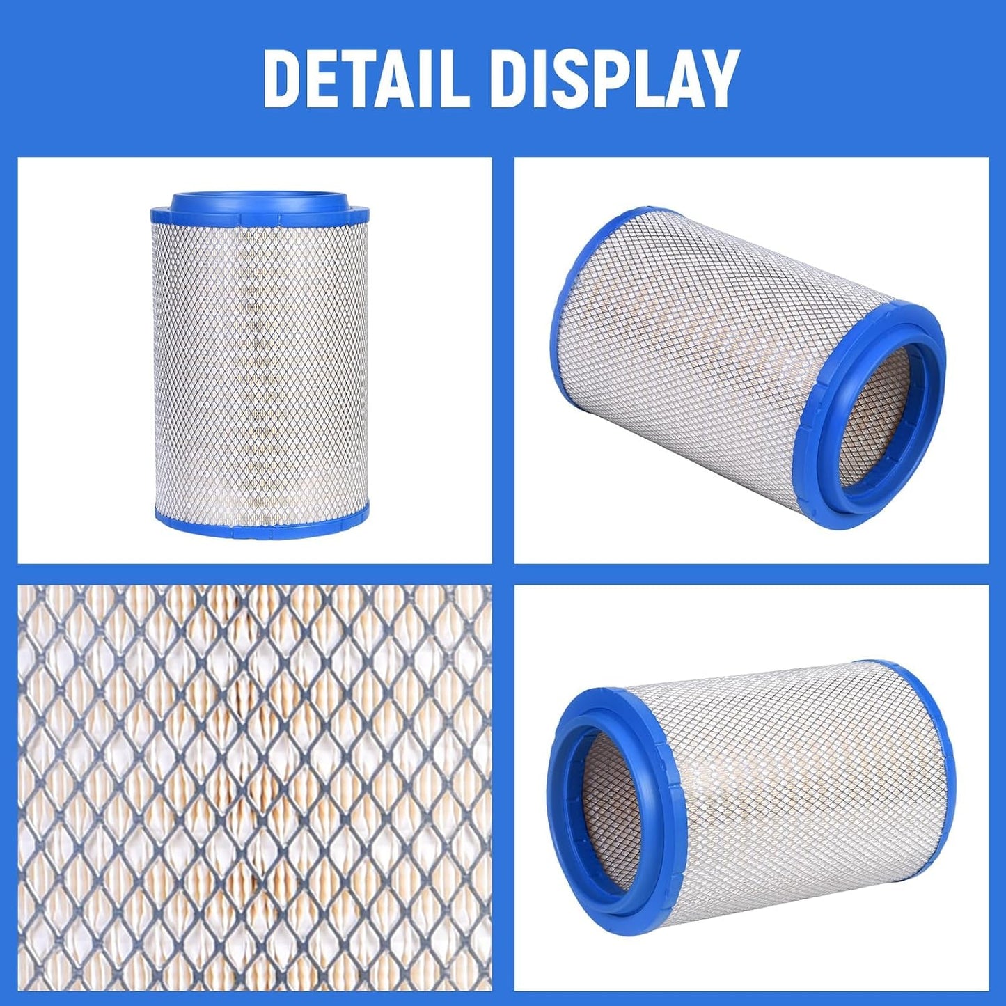 Filtro aire motor comp VNL VN VHD azul