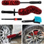 Set 4 cepillos limpiadores llantas auto microfibra flexible