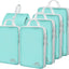 Set 4 Cubos Embalaje Organizadores Viaje Azul