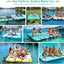 Muelle flotante inflable con superficie antiderrap para