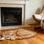 Alfombra gato tejida a mano 35x17pulg decoración