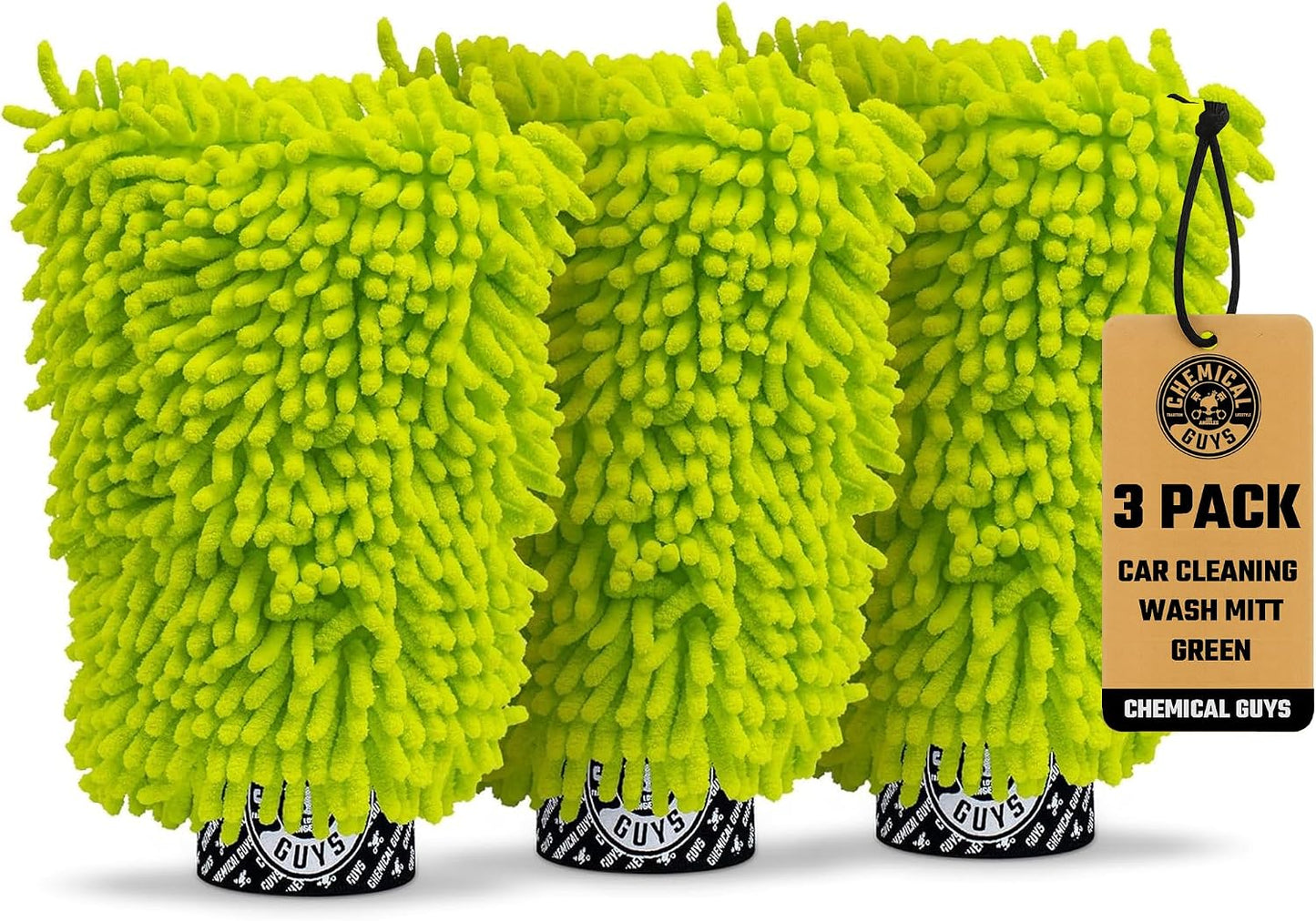Manopla microfibra chenilla sin arañazos verde lima