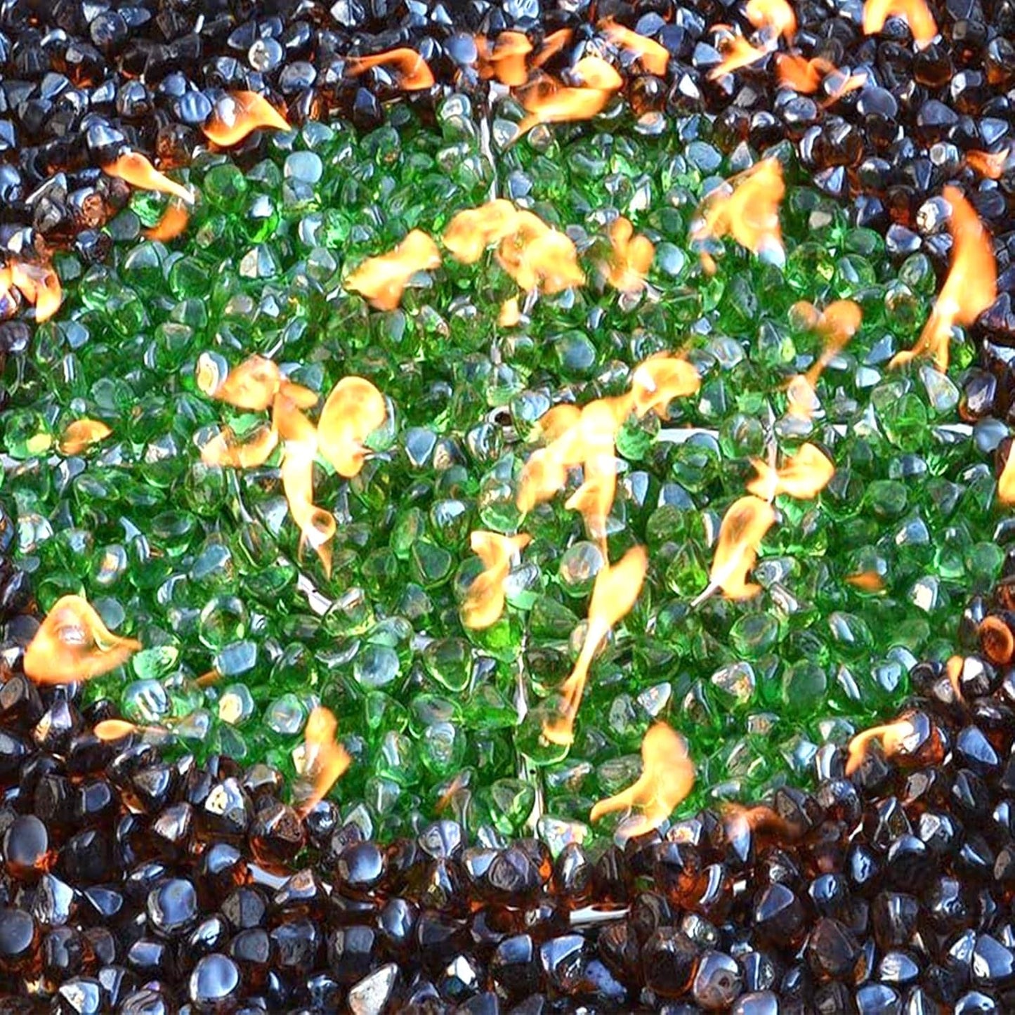 10 lb piedras fuego verde esmeralda 1pulg chimenea
