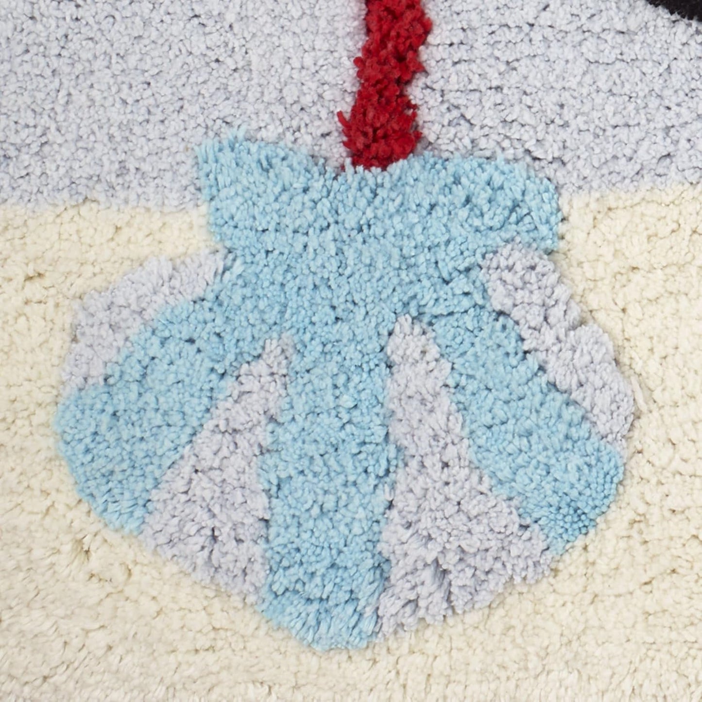 Alfombra baño algodón navideña con suelo antiderrap