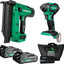 Kit clavadora multiVolt 18V y destornillador impacto Metabo