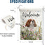 Bandera jardín floral perro Cavalier King Charles