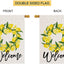 Corona limón 28x40" bandera arpillera doble cara jardín