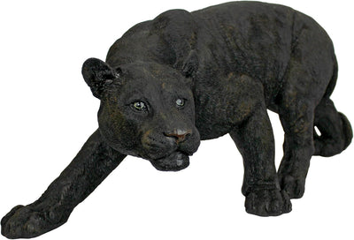 Estatua pantera negra jardín 26pulg poliresina