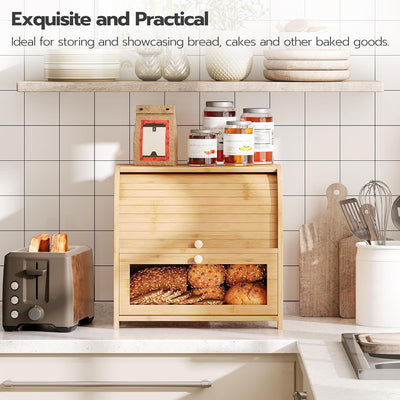 Estante organizador pan y cocina expandible 2 niveles