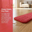 Almohadillas microfibra trapeador 18x6pulg reutilizables 12 rojo