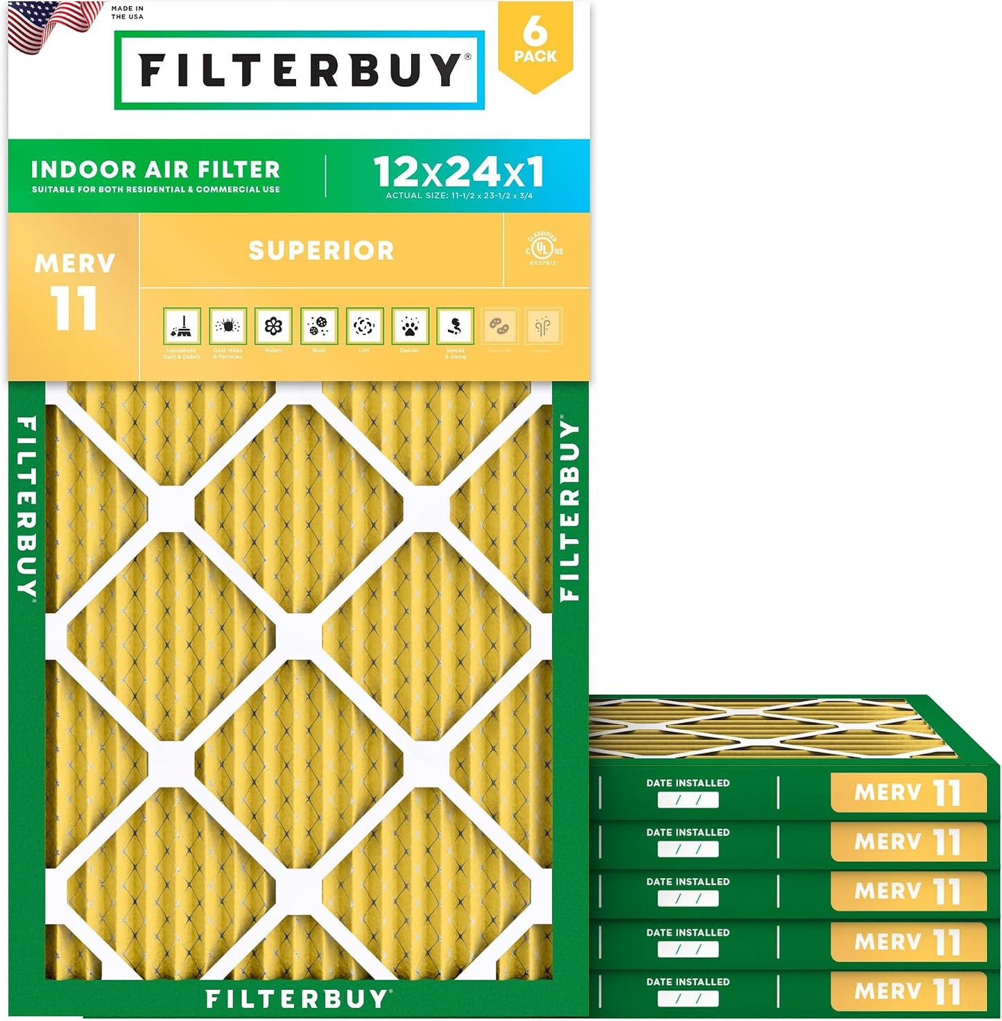 Filtros aire AFB MERV 11 pack 6