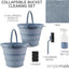 Set limpieza cubo plegable 2 pzas botella cepillo