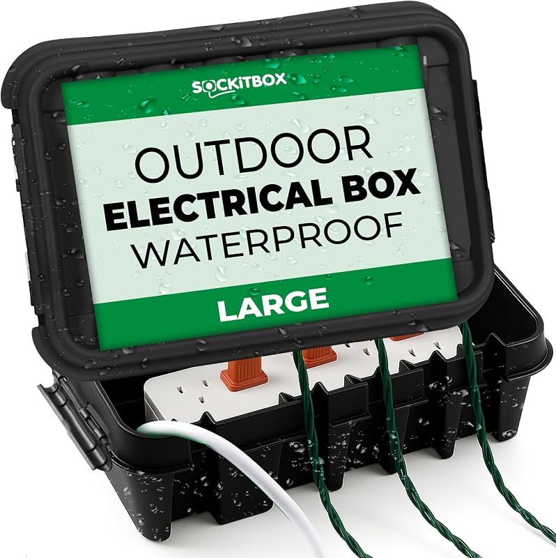Caja conexión eléctrica resistente interiores exteriores