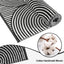 Alfombra pasillo 2.6x10ft reversible algodón tejida a mano